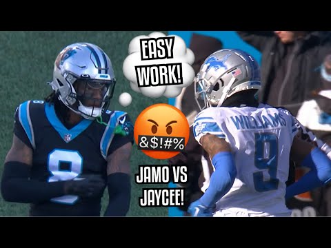 Jameson Williams Vs Jaycee Horn 🔥 (WR Vs CB) Lions Vs Panthers 2022 NFL highlights