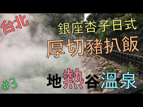 無聊旅遊 Vlog｜厚切豬排飯, 地熱谷溫泉 Day3 - 台灣篇