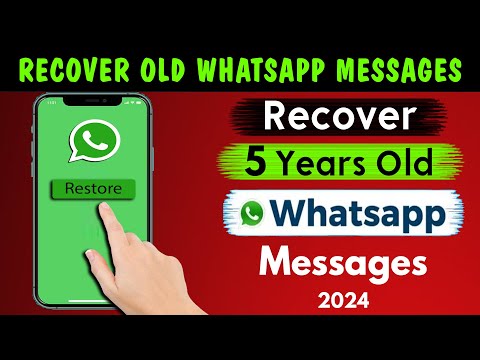 How to Recover Old Deleted Whatsapp Messages || Restore Deleted Whatsapp Old Chats 2024