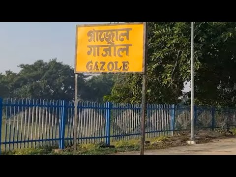 Gazole railway station West Bengal, Indian Railways Video in 4k ultra HD