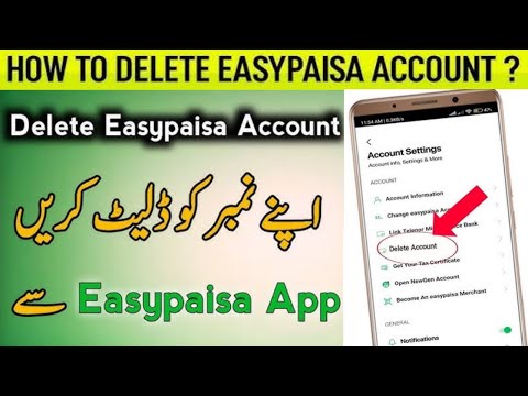 Easypaisa Account Delete Kaise Kare||How To Delete Easypaisa Account Permanently