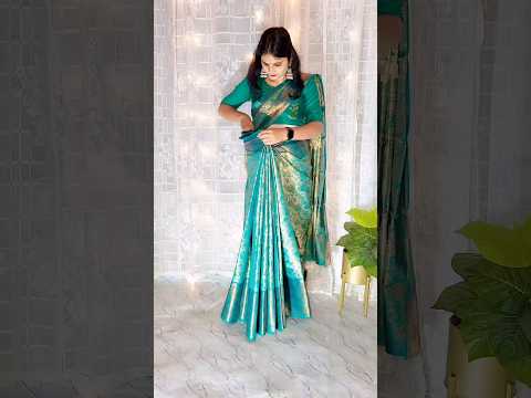 Silk saree lower pleats | How to create perfect pleats for silk saree # sareedraping #sareehack