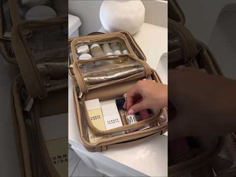 Packing my makeup bag for a trip ✈ #asmr