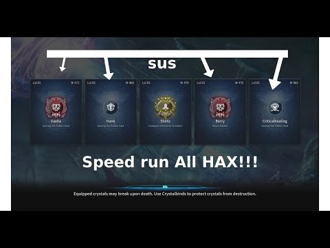 |GLSHM and CSHM speed run hacks only!| (Tera Online) (Console) (PS5)