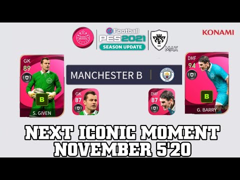 NEXT ICONIC MOMENT MAN CITY PALYER MAX RATINGS NOVEMBER 5'20 | PES 21 MOBILE/ COUNSEL