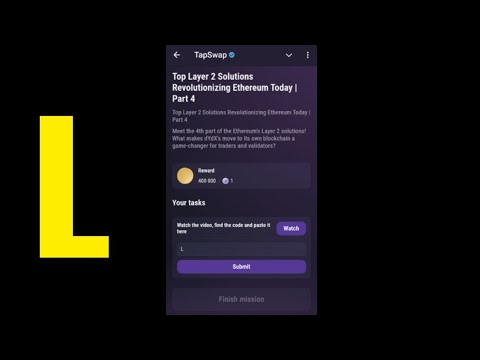Top Layer 2 Solutions Revolutionizing Ethereum Today | Part 4 | Tapswap Code