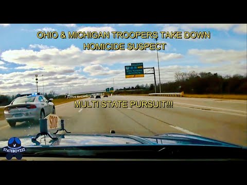 Homicide Suspect Takes Michigan State Police and Ohio Highway Patrol On High Speed Chase