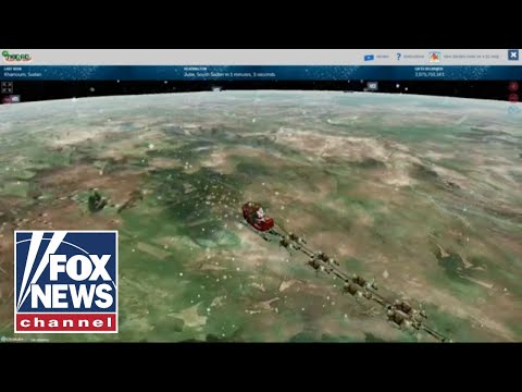 WATCH LIVE: Follow Santa's sleigh as he makes his Christmas trip around the world