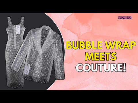 Bubble Wrap Dress & Jacket By ‘Balenciaga Of Belarus’ With Hefty Price Tags Spark Viral Frenzy