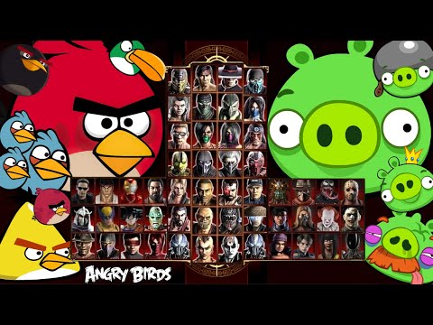 Mortal Kombat 9 - ANGRY BIRDS MOD - Expert Arcade Ladder - Gameplay @ (1080p) - 60ᶠᵖˢ ✔