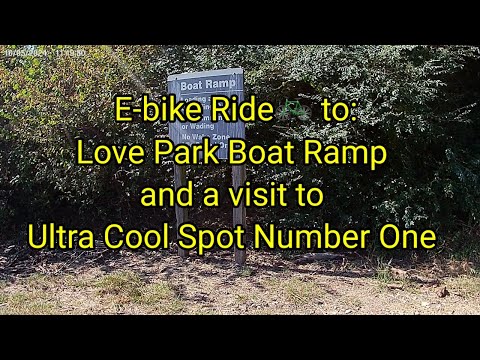 (1597) E bike Ride Love Park Boat Ramp