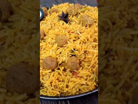 Soya Biryani | Meal Maker Biryani 😋#shorts #ytshorts