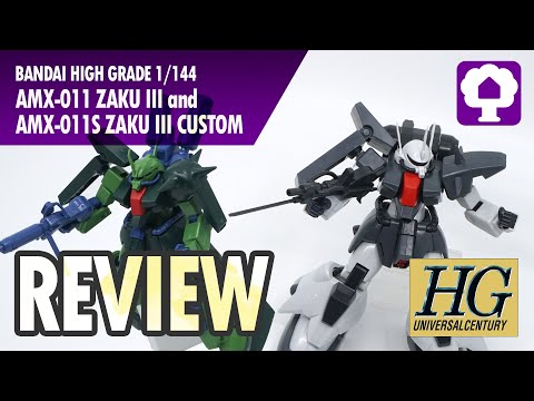 HGUC 1/144 Zaku III and Zaku III Custom Review - Hobby Clubhouse | ZZ Gundam Model and Gunpla