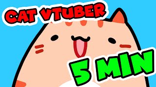 MAKE A VTUBER IN 5 MINUTES - EASY Live2D Cubism VTuber - Cat Vtuber