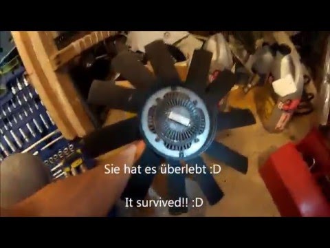 BMW e36 Viscolüfter DEMONTIEREN / Cooling Fan Clutch REMOVAL *DIY