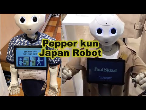 Robot in Japan malls and sushi bar