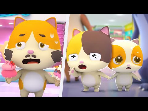 Baby Got Lost at the Mall | Safety Rules | Educational Cartoon | Kids Cartoons | Mimi and Daddy