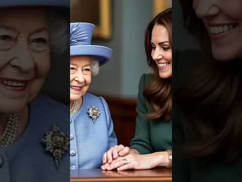 The Queen and the Gorgeous Princess😘 #queenelizabethhastags  #katemiddleton #duchessofcambridge