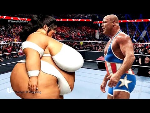 🔥Kurt Angle vs. Sumo Girl | WWE Royal Rumble, Iron Man Match🔥