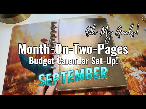 Setting Up My Budget Planner for September! | Oh My Goals!