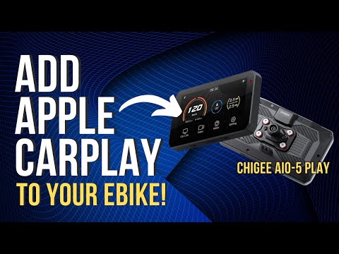 HOW TO TURN YOUR EBIKE INTO A SMART ELECTRIC BIKE  WITH APPLE CARPLAY - Chigee AIO-5 Play Review