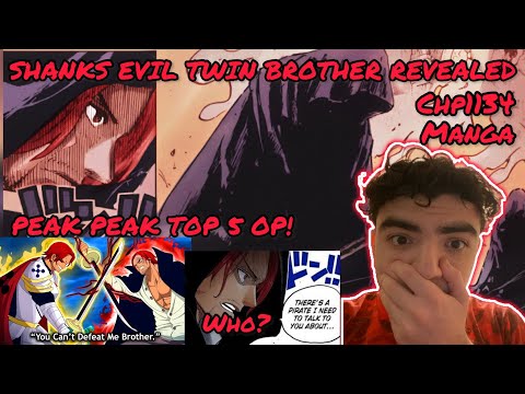 SHANKS EVIL TWIN BROTHER REVEALED! ODA INSANE PEAK! ONE PIECE MANGA CHAPTER 1134 REACTION/REVIEW