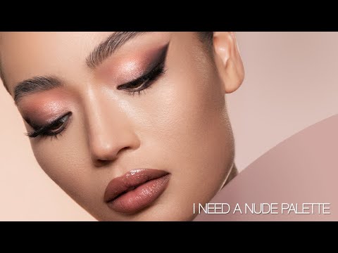 Dramatic Cat Eye Makeup ft. the I NEED A NUDE PALETTE| Natasha Denona Makeup