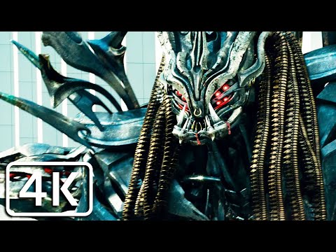 Transformers 3 - Decepticons attack Autobot base (epic chase scene) [4K]