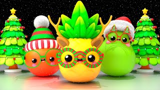 Baby Fruit Dancing - DECORATE THE CHRISTMAS TREE 🎄🎁 ⭐ Sensory Videos🎅