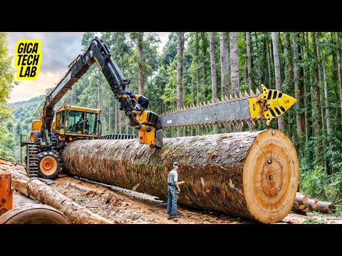 20 Incredible Fastest Big Chainsaws Machines For cutting Trees  | Giga Tech Lab