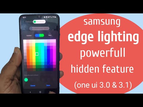 Samsung edge lighting powerfull hidden features One UI 3.0 & 3.1