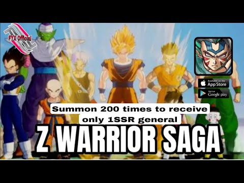 Z Warrior Saga - Dragon Ball Idle RPG || Summon 200 times to receive only 1SSR general