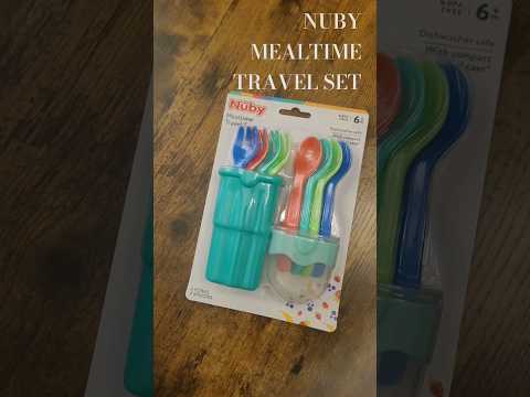 Nuby Travel Set for Kids | Lunch Box Utensil Set #shorts