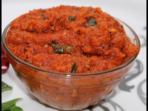 How to make Instant Chettinad Red chilli chutney  // Easy Tasty Chutney Recipe