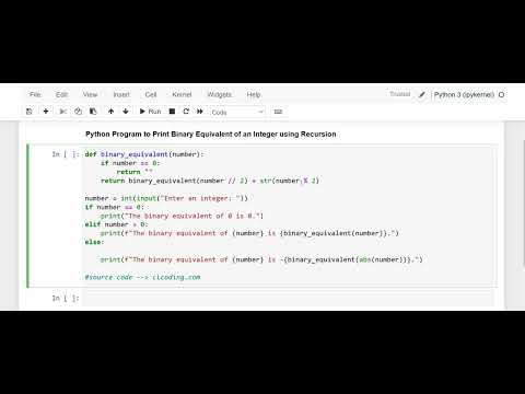 Day 35 : Python Program to Print Binary Equivalent of an Integer using Recursion