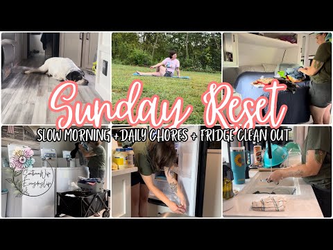 ✨NEW ✨Sunday Reset || Slowing Morning + Homemaker Motivation + Fridge Deep Clean