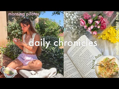 Daily chronicles: productive morning🌷book haul, laundry day🧺mother daughter time 💗