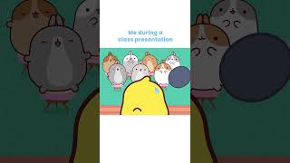 Me during a class presentation #shorts #molang #cartoon #kidsshowsclub #funny #memes #funnyshorts