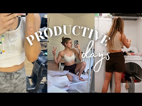 PRODUCTIVE VLOG: New Tattoo, Building A Desk, Running Errands, & Mini Walmart Haul