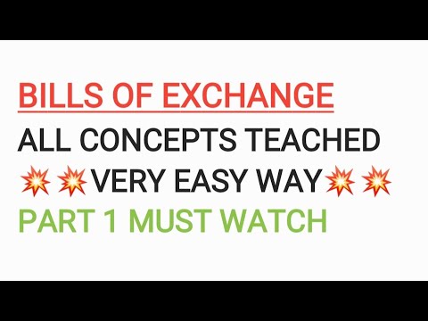 Bill of Exchange part 1