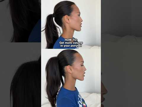 How to get the PERFECT bouncy ponytail #hairstyle #tutorial