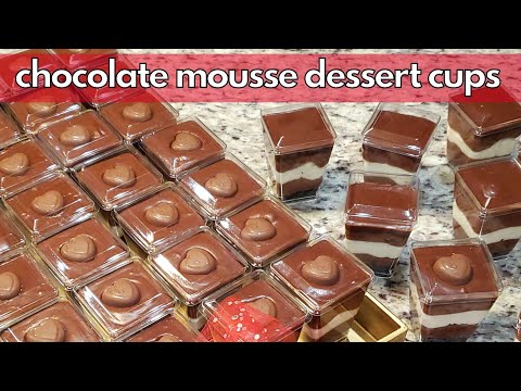 Chocolate Mousse Dessert Cups | Mini Desserts Great for a Party!!