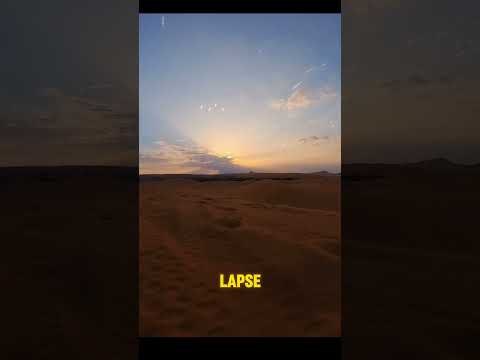 The Sunset over the Riyadh's desert #sunset #desert #riyadh #timelapse #insta360x3