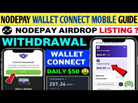 How To Connect Wallet | Nodepay Airdrop Wallet Connect On Mobile | Step by Step Complete Detail