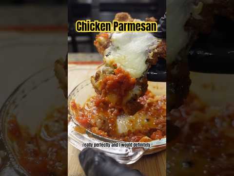 I tried making chicken Parmesan with homemade marinara #chickenparmesan #chickenparm #italianfood