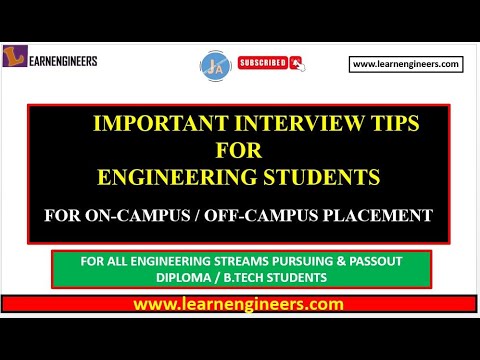 IMPORTANT INTERVIEW TIPS FOR ALL ENGINEERING STREAMS PURSUING AND PASS OUT STUDENTS. || INTERVIEW ||