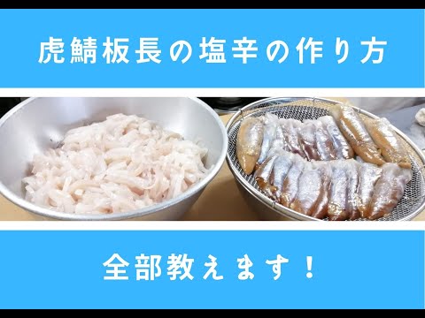 【虎鯖板長】塩辛の作り方　全部教えます！