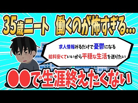 【2ch就活スレ】35歳ニートだけどお金欲しいけど働くのがこわい【ゆっくり解説】