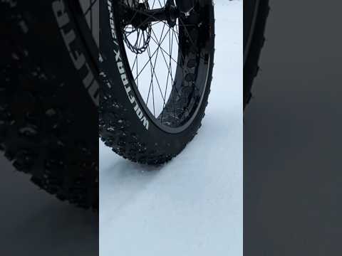 Fat ‘n Slow in Snow #mtb #fattirebike