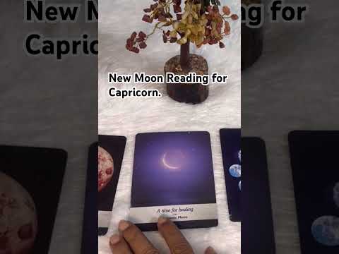 New Moon Reading for Capricorn.    #tarot #newmoon #moon #zodiac signs#capricorn